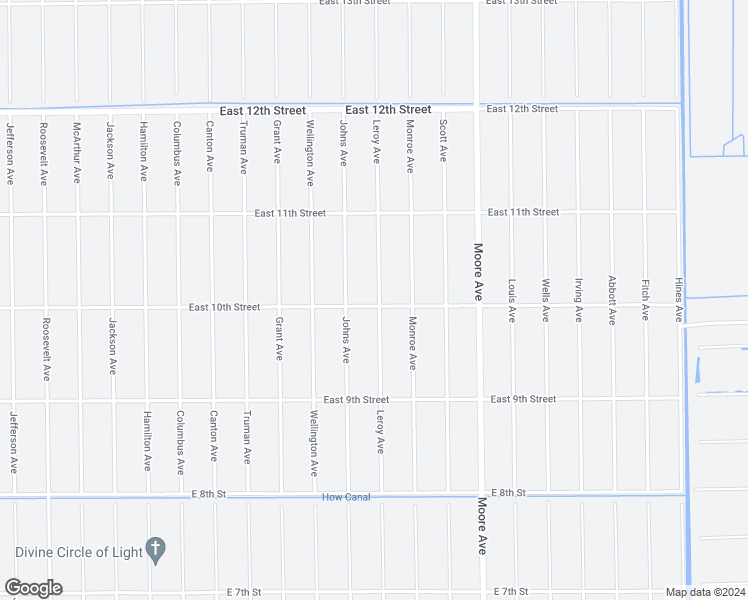 map of restaurants, bars, coffee shops, grocery stores, and more near 3607 East 10th Street in Lehigh Acres
