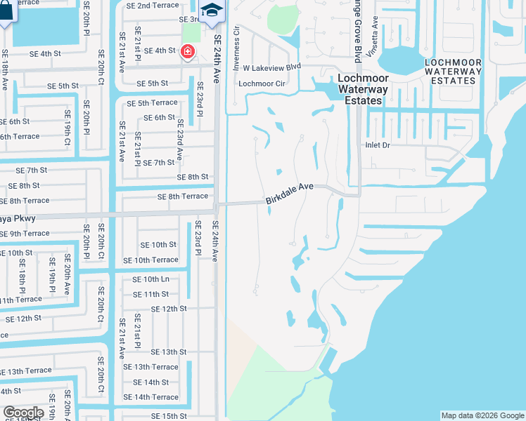 map of restaurants, bars, coffee shops, grocery stores, and more near 5917 Littlestone Court in North Fort Myers