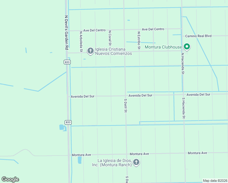map of restaurants, bars, coffee shops, grocery stores, and more near 175 Avenida Del Sur in Clewiston