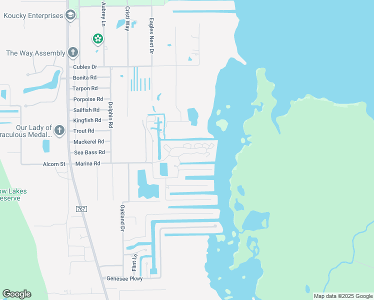 map of restaurants, bars, coffee shops, grocery stores, and more near 5280 Blue Crab Circle in Bokeelia