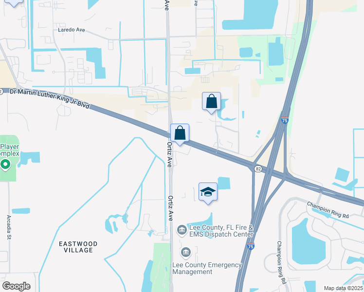 map of restaurants, bars, coffee shops, grocery stores, and more near 5150 Doctor Martin Luther King Junior Boulevard in Fort Myers