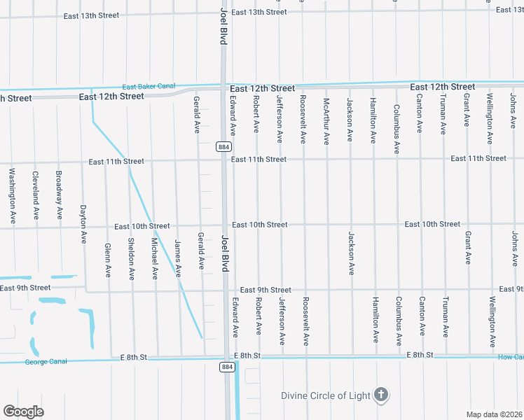 map of restaurants, bars, coffee shops, grocery stores, and more near 1004 Robert Avenue in Lehigh Acres