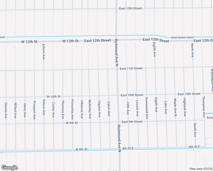 map of restaurants, bars, coffee shops, grocery stores, and more near 1009 Calvin Avenue in Lehigh Acres