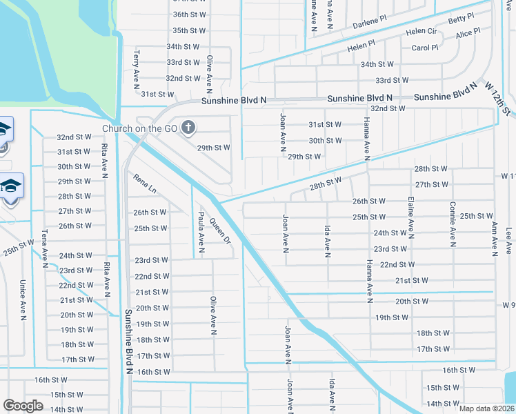 map of restaurants, bars, coffee shops, grocery stores, and more near 3013 26th St W in Lehigh Acres