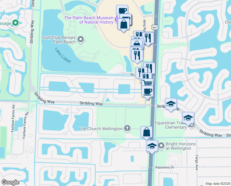 map of restaurants, bars, coffee shops, grocery stores, and more near 2924 Florence Street in Wellington