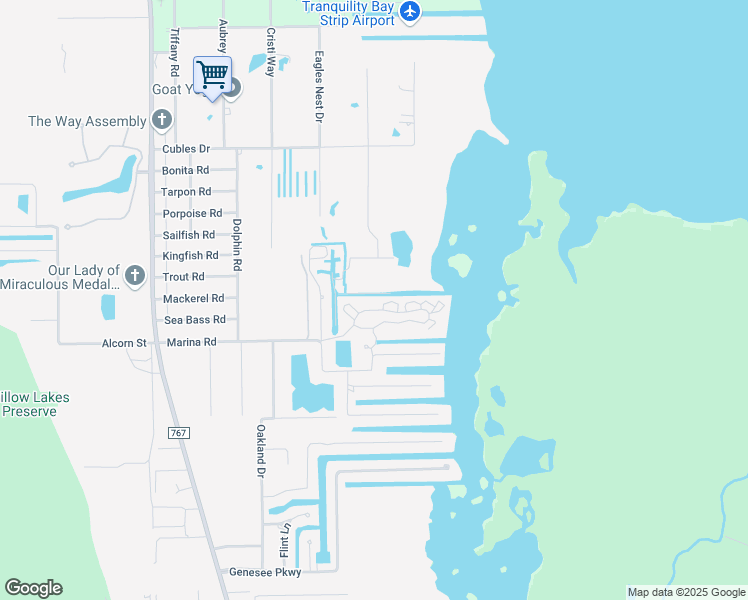 map of restaurants, bars, coffee shops, grocery stores, and more near 5280 Blue Crab Circle in Bokeelia