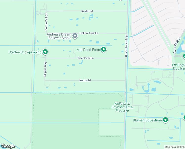 map of restaurants, bars, coffee shops, grocery stores, and more near 16361 Norris Road in Wellington