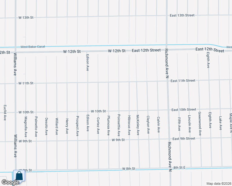 map of restaurants, bars, coffee shops, grocery stores, and more near 1020 Plumosa Avenue in Lehigh Acres