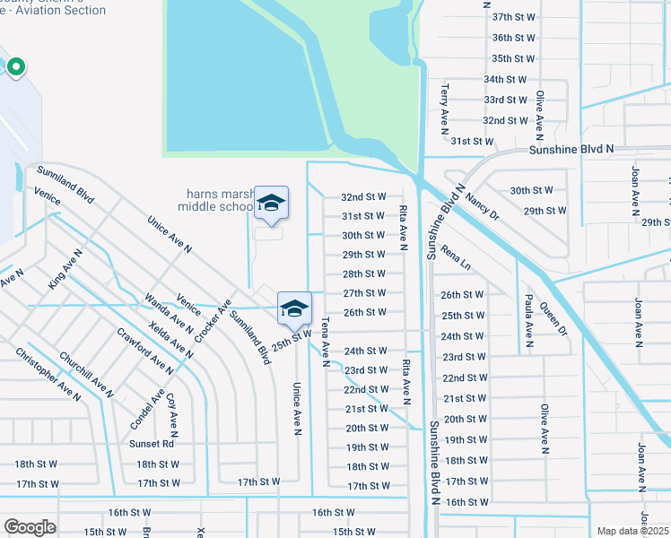 map of restaurants, bars, coffee shops, grocery stores, and more near 3417 29th Street West in Lehigh Acres