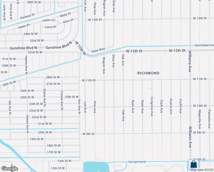 map of restaurants, bars, coffee shops, grocery stores, and more near 1021 Dixie Avenue in Lehigh Acres