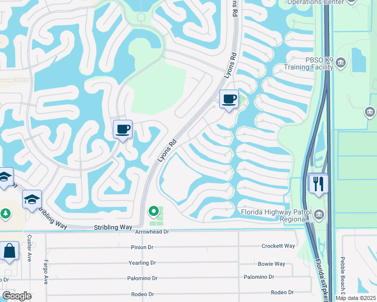 map of restaurants, bars, coffee shops, grocery stores, and more near 8486 Yorke Road in Wellington