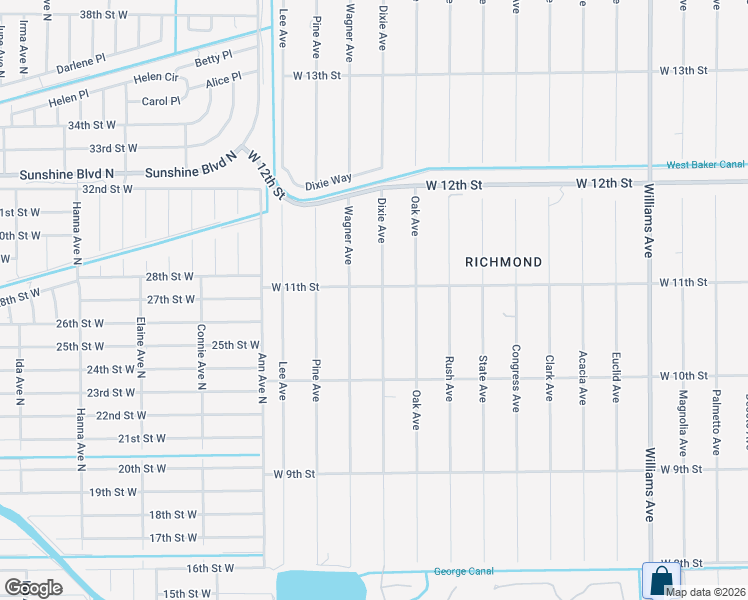 map of restaurants, bars, coffee shops, grocery stores, and more near 1021 Dixie Avenue in Lehigh Acres