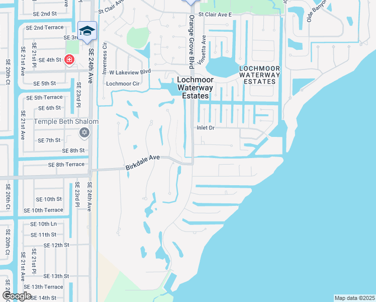 map of restaurants, bars, coffee shops, grocery stores, and more near 4241 Orange Grove Boulevard in North Fort Myers