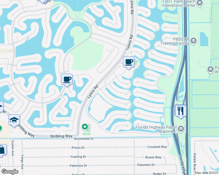 map of restaurants, bars, coffee shops, grocery stores, and more near 8486 Yorke Road in Wellington