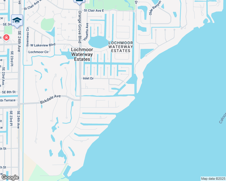 map of restaurants, bars, coffee shops, grocery stores, and more near 1744 Dockway in North Fort Myers