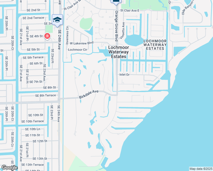 map of restaurants, bars, coffee shops, grocery stores, and more near 4241 Orange Grove Boulevard in North Fort Myers