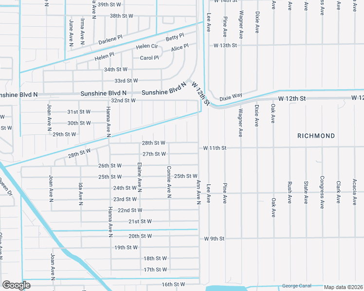 map of restaurants, bars, coffee shops, grocery stores, and more near 2511 28th Street West in Lehigh Acres