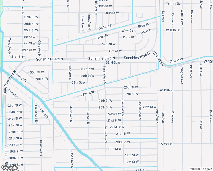 map of restaurants, bars, coffee shops, grocery stores, and more near 2903 Gene Avenue North in Lehigh Acres