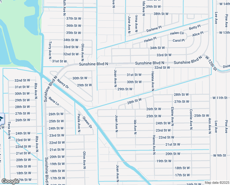 map of restaurants, bars, coffee shops, grocery stores, and more near 3000 29th Street West in Lehigh Acres