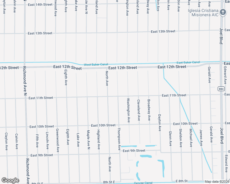map of restaurants, bars, coffee shops, grocery stores, and more near 1102 North Avenue in Lehigh Acres
