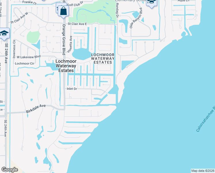 map of restaurants, bars, coffee shops, grocery stores, and more near 4302 Harbour Lane in North Fort Myers
