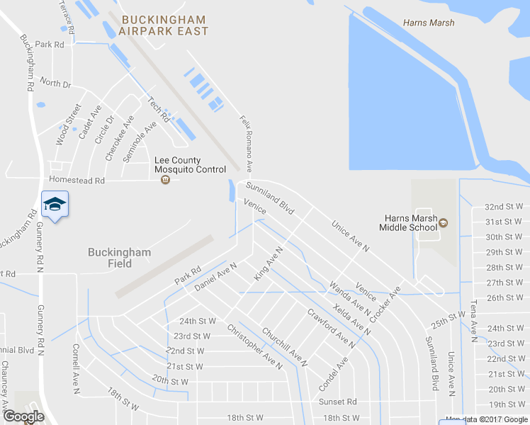 map of restaurants, bars, coffee shops, grocery stores, and more near 2442 Venice Avenue North in Lehigh Acres