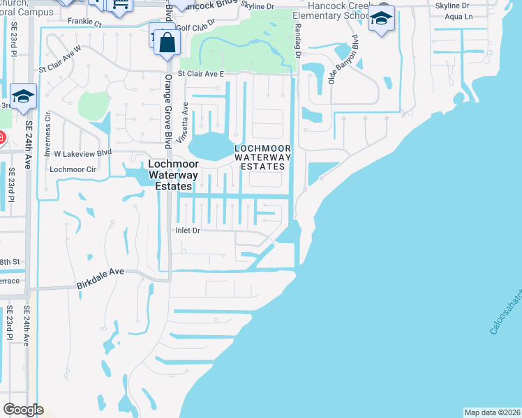 map of restaurants, bars, coffee shops, grocery stores, and more near 4340 South Pacific Circle in North Fort Myers