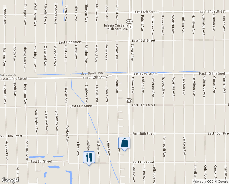 map of restaurants, bars, coffee shops, grocery stores, and more near 1111 Gerald Avenue in Lehigh Acres