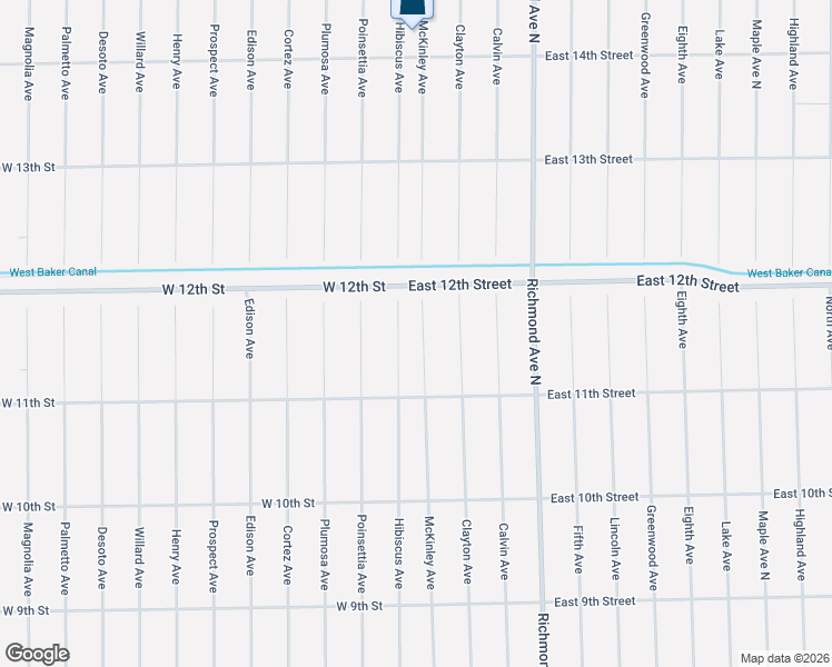 map of restaurants, bars, coffee shops, grocery stores, and more near 1115 McKinley Avenue in Lehigh Acres