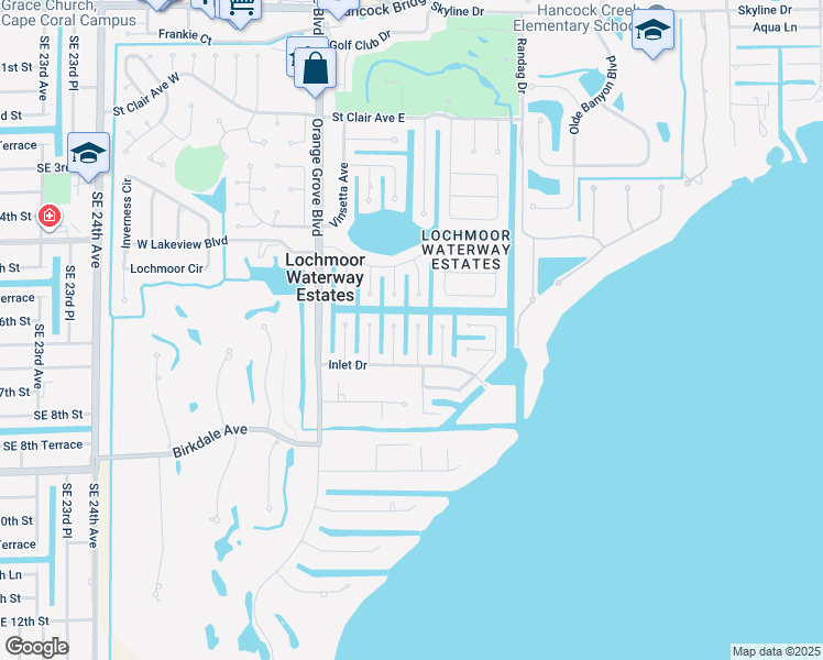 map of restaurants, bars, coffee shops, grocery stores, and more near 4339 South Gulf Circle in North Fort Myers