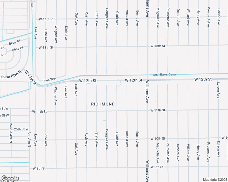 map of restaurants, bars, coffee shops, grocery stores, and more near 1117 Clark Avenue in Lehigh Acres