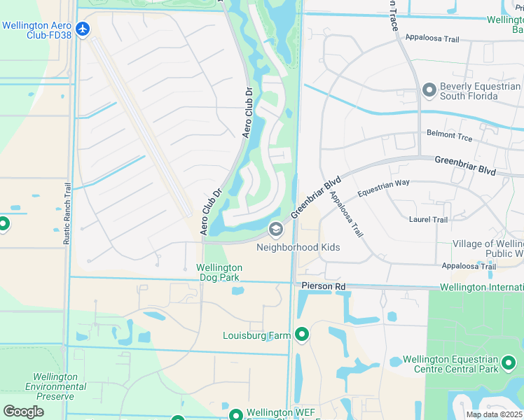 map of restaurants, bars, coffee shops, grocery stores, and more near 2578 Country Golf Drive in Wellington