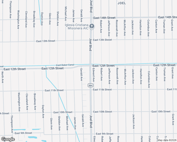 map of restaurants, bars, coffee shops, grocery stores, and more near 1145 Joel Boulevard in Lehigh Acres