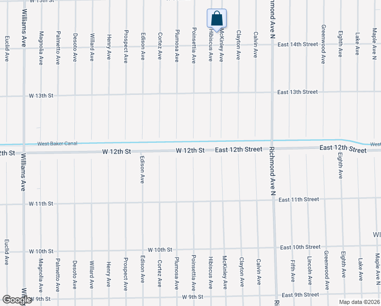 map of restaurants, bars, coffee shops, grocery stores, and more near 101 West 12th Street in Lehigh Acres