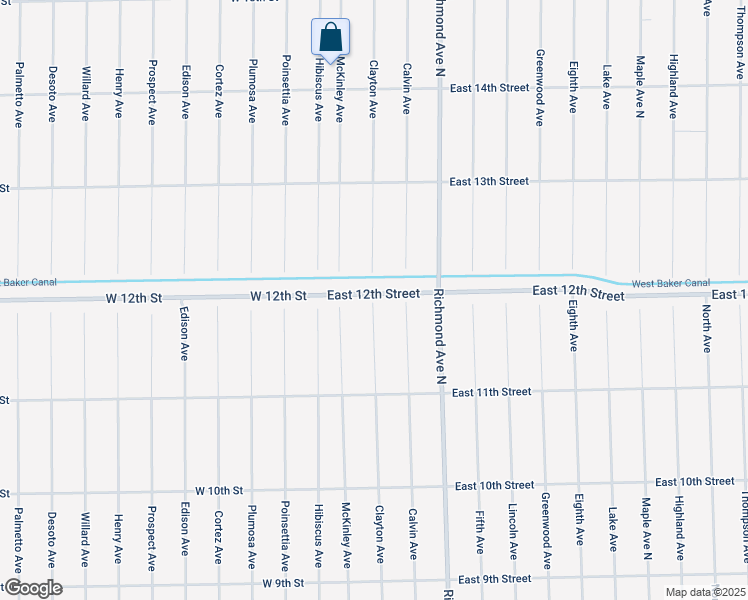 map of restaurants, bars, coffee shops, grocery stores, and more near 200 East 12th Street in Lehigh Acres