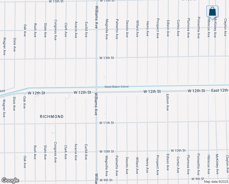map of restaurants, bars, coffee shops, grocery stores, and more near 818 West 12th Street in Lehigh Acres