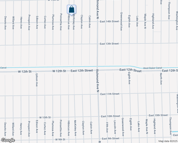 map of restaurants, bars, coffee shops, grocery stores, and more near 216 E 12th St in Lehigh Acres