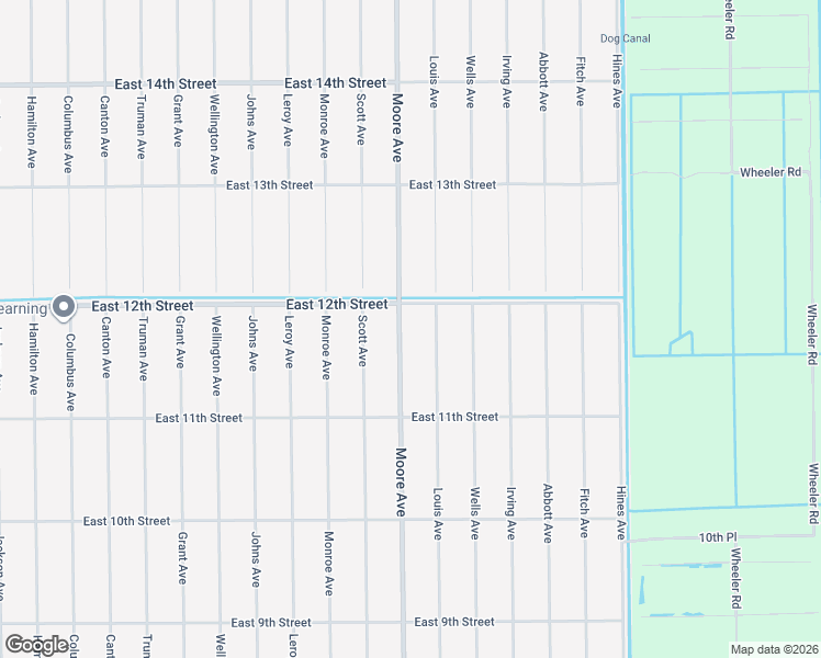 map of restaurants, bars, coffee shops, grocery stores, and more near 1120 Moore Avenue in Lehigh Acres