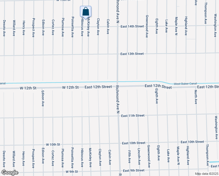 map of restaurants, bars, coffee shops, grocery stores, and more near 300 East 12th Street in Lehigh Acres