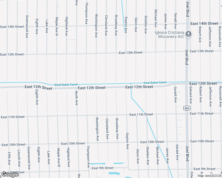 map of restaurants, bars, coffee shops, grocery stores, and more near 1520 East 12th Street in Lehigh Acres