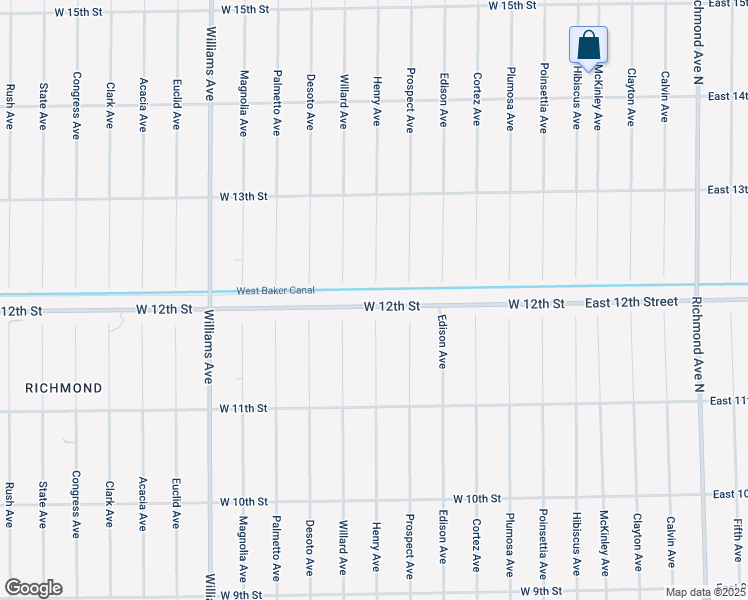 map of restaurants, bars, coffee shops, grocery stores, and more near 510 West 12th Street in Lehigh Acres