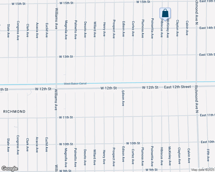 map of restaurants, bars, coffee shops, grocery stores, and more near 510 West 12th Street in Lehigh Acres