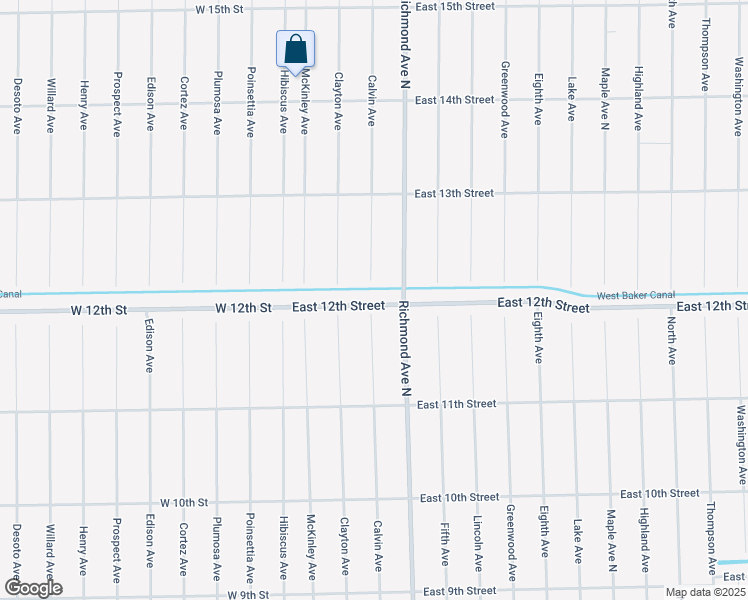 map of restaurants, bars, coffee shops, grocery stores, and more near 216 East 12th Street in Lehigh Acres