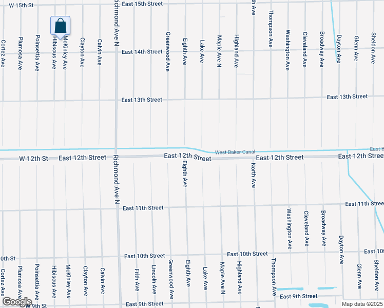 map of restaurants, bars, coffee shops, grocery stores, and more near 807 East 12th Street in Lehigh Acres