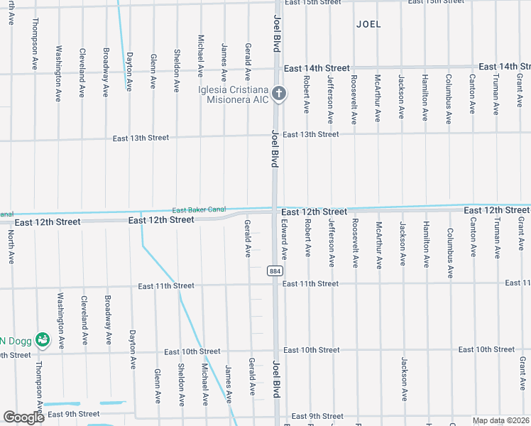 map of restaurants, bars, coffee shops, grocery stores, and more near 2256a East 12th Street in Lehigh Acres
