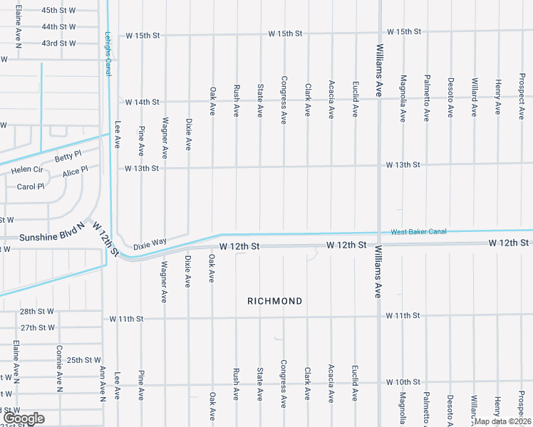 map of restaurants, bars, coffee shops, grocery stores, and more near 1207 State Avenue in Lehigh Acres