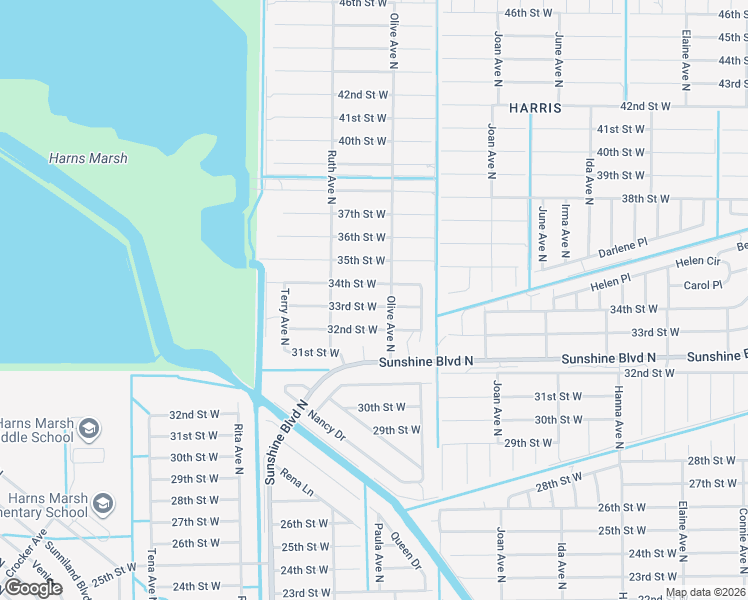 map of restaurants, bars, coffee shops, grocery stores, and more near 3204 33rd Street West in Lehigh Acres