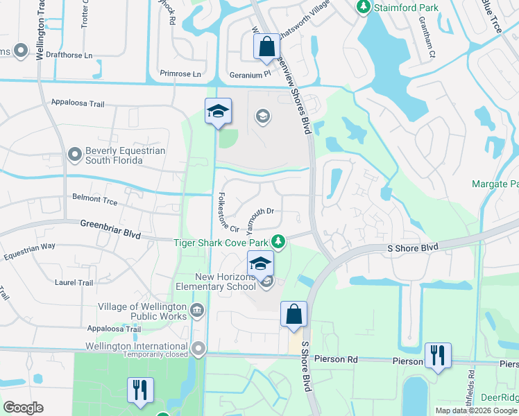 map of restaurants, bars, coffee shops, grocery stores, and more near 2424 Wrotham Terrace in Wellington