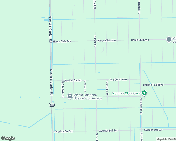 map of restaurants, bars, coffee shops, grocery stores, and more near 345 North Coral Street in Clewiston