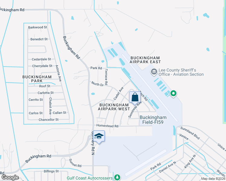 map of restaurants, bars, coffee shops, grocery stores, and more near 6770 Cadet Avenue in Fort Myers